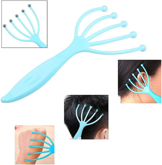 Scalp Massager, Head Massager, Portable Hand Held Head Massager for Deep Relaxation & Stress Reduction, Pack of 2- (Random Colour) - Allthings