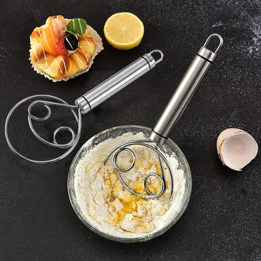 Dishwasher Safe Danish Dough Whisk, Stainless Steel Bread Whisk, Bread Mixer Making Tools - Allthings