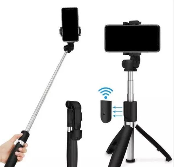 EARPHONIX Wireless Bluetooth Foldable XT-02 (K10) Mini Tripod Extendable Selfie Stick - Allthings