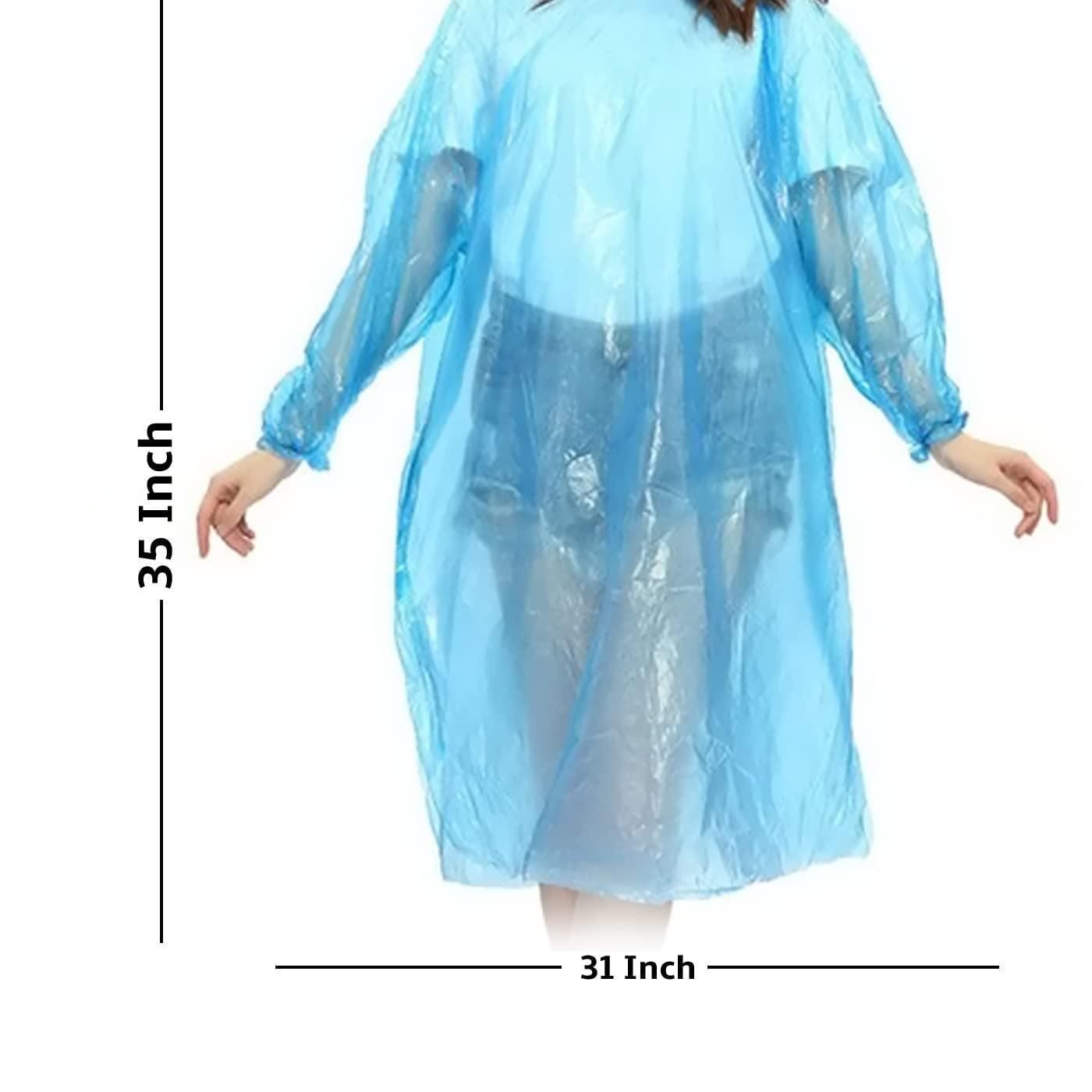 FULLY Reusable Wallet Rain Card Rain Coat for Adults Multicolour