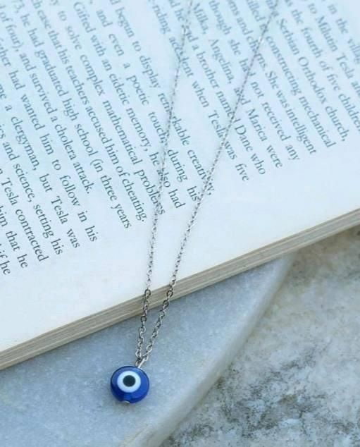 PD Enterprise Evil Eye Circular Mini Pendant Blue - Allthings