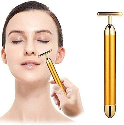 24K Gold Electric Facial Massage Roller