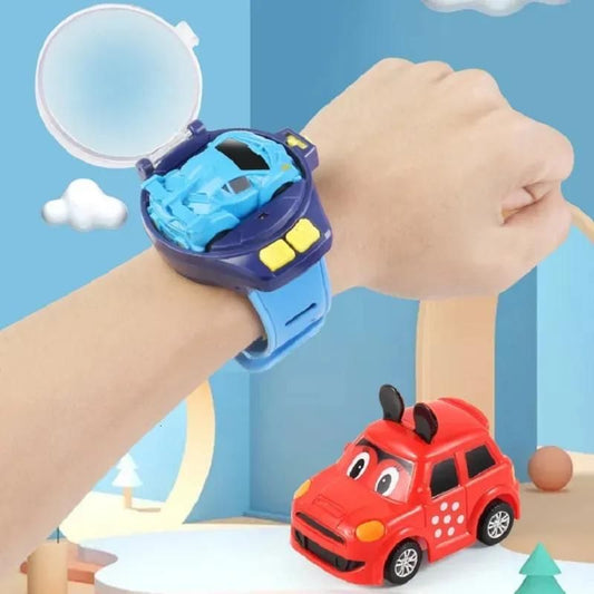 Speed Up Car Cartoon Mini Watch Car Toy, Usb Rechargeable Remote Control Toy - Allthings